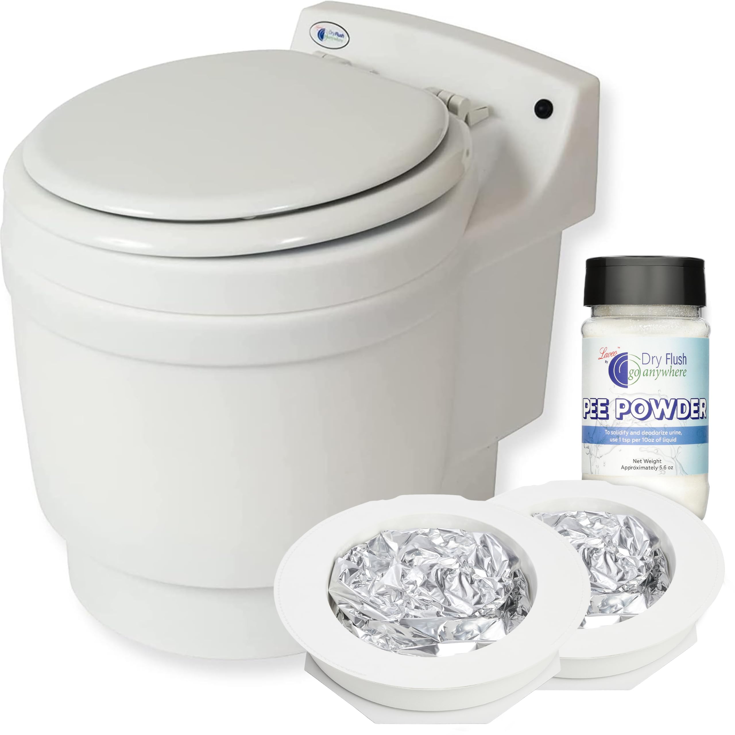 Laveo Dry Flush portable composting toilet